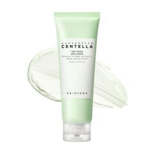SKIN1004 Tea-Trica BHA Foam, Makeup Remover with Centella Asiatica & Tea Tree, Korean Face Cleanser for Oil & Sebum