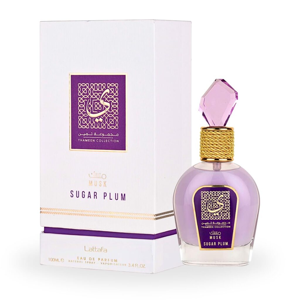 Lattafa Musk Candy Rose Thameen Collection Eau de Parfum Spray for Women, 3.4 Ounce