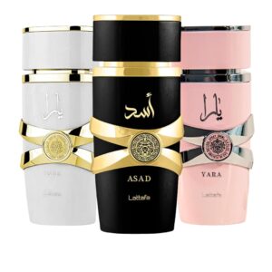 Lattafa Yara - Vanilla, Gourmand, Fruity, Floral - Eau de Parfum Long-Lasting Fragrance for Women, 3.40 Ounce / 100 ml