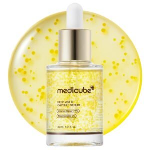 medicube Deep Vitamin C Capsule Serum _ Hydrating Vitamin C Serum for Dull & Uneven-Looking Skin with Visible Concerns