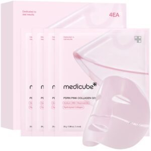 medicube Jelly Gel Mask with Salmon DNA PDRN Pink Collagen _ Overnight Face Mask for Glass Glow Skin _ Elasticity