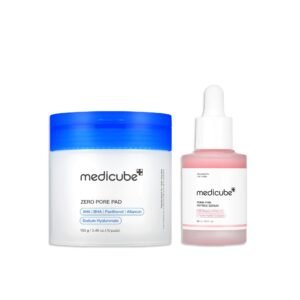 medicube For All Skin Types Duo_ medicube Zero Pore Pads 2.0 and Salmon DNA PDRN Pink Peptide Serum _ Clearer Pores & Firm
