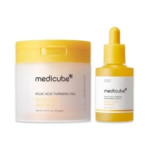 medicube Kojic Acid Renew & Smooth Duo for Troubled Skin_ Kojic Acid Turmeric Clarifying Toner Pad and Kojic Acid Turmeric