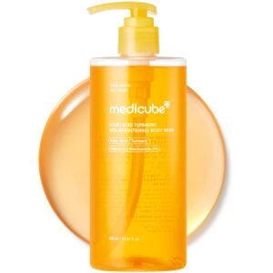 medicube Kojic Acid Turmeric Brightening Body Wash _ Gentle Shower Gel for Uneven Skin _ Niacinamide, Vitamin C, AHA_BHA
