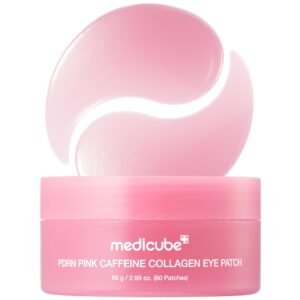medicube PDRN Caffeine Collagen Eye Patch _ Gel Eye Patches for the appearance of Dark Circles, Undereye Bags _ Firming