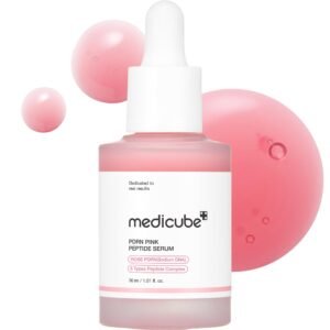 medicube PDRN Pink Peptide Serum with Rose PDRN _ Vegan Pink Glow Serum with Peptides & Niacinamide for Hydration