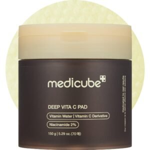 medicube Toner Pads Deep Vita C Facial Toner Pad for Uneven Skin Tone & Texture _ Vitamin Water and 3 Types of Vitamin