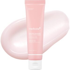 medicube Salmon DNA PDRN Pink Hyaluronic Moisturizing Cream _ Blemish Relief & Hydrating Care _ Restores Skin Elasticity