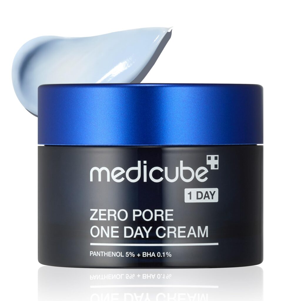 Medicube Zero Pore One-Day Cream 1.69 fl.oz - Visibly Smaller Pores, Controls Excess Oil - Pore Refining Cream with Panthe