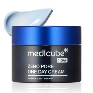 Medicube Zero Pore One-Day Cream 1.69 fl.oz - Visibly Smaller Pores, Controls Excess Oil - Pore Refining Cream with Panthe