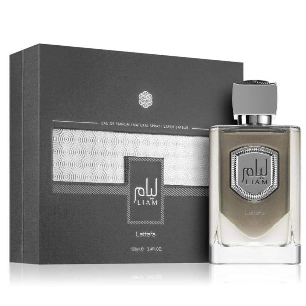 Lattafa Liam Grey Eau de Parfum Spray for Unisex, 3.4 Ounce