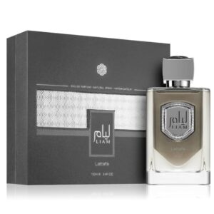 Lattafa Liam Grey Eau de Parfum Spray for Unisex, 3.4 Ounce