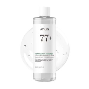 Anua Heartleaf 77 Soothing Toner, Moisturizing & Calming Facial Toner for Glass Skin, Hyaluronic Acid