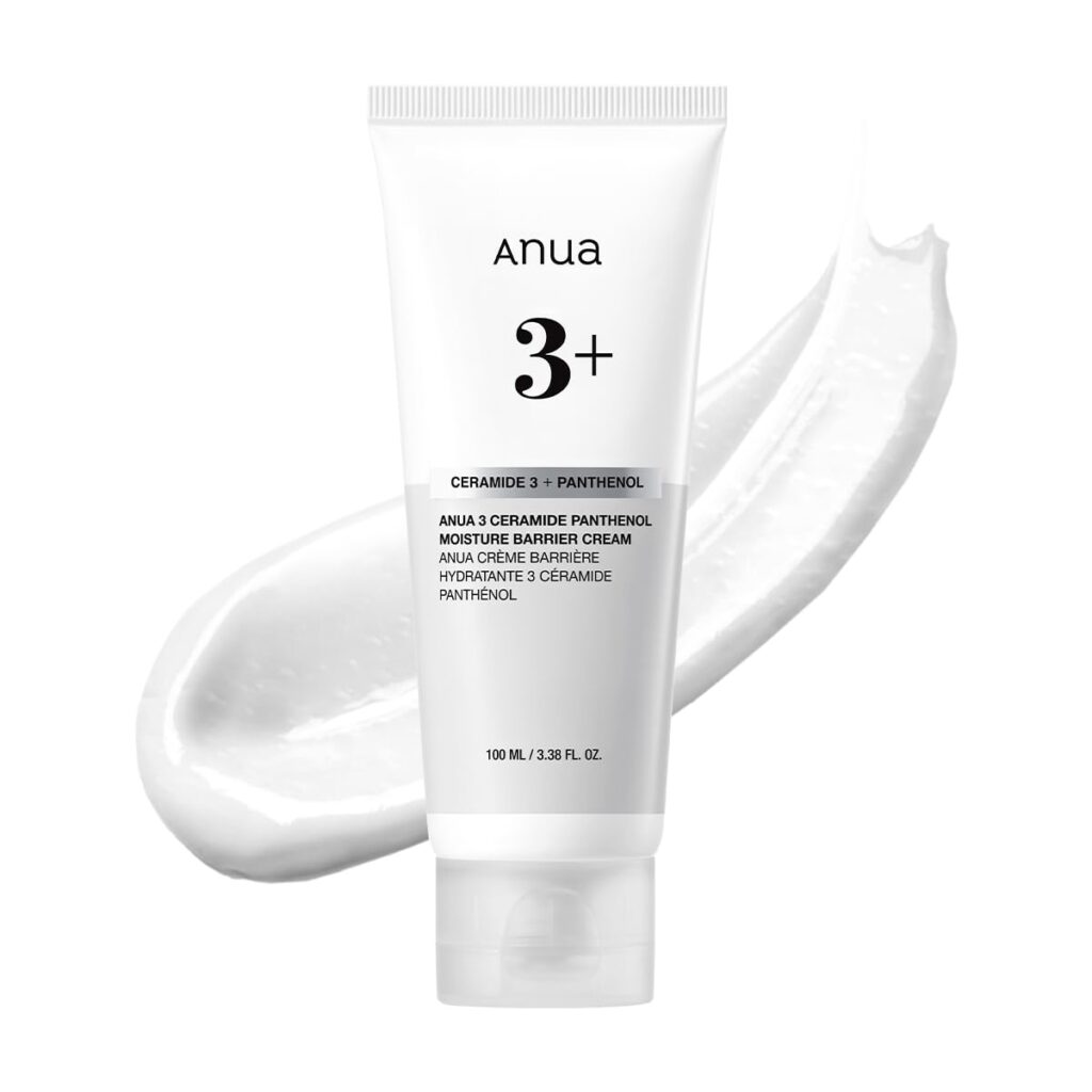 ANUA 3 Ceramide Panthenol Moisture Barrier Cream, Hydrating Daily Face Moisturizer for All Skin Types, Soothing