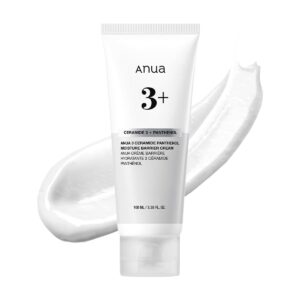 ANUA 3 Ceramide Panthenol Moisture Barrier Cream, Hydrating Daily Face Moisturizer for All Skin Types, Soothing