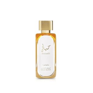 Lattafa Hayaati Gold Elixir Eau De Parfum Spray for Unisex, 3.4 Ounce