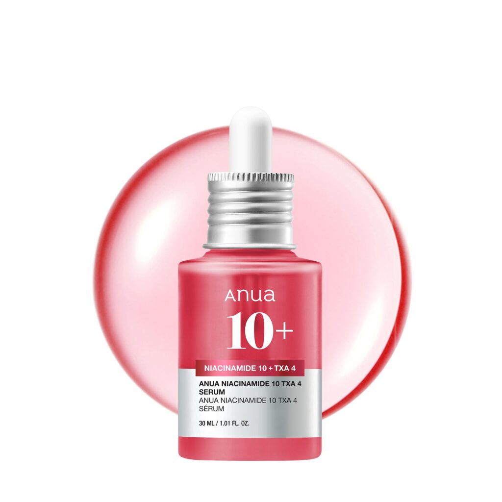 Anua Niacinamide 10 + TXA 4 Serum, Dark Spot Care, Hyaluronic Acid, Tranexamic Acid, Lightweight & Hydrating All-in-One