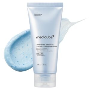 medicube Facial Cleanser Zero Pore Capsule Cleansing Foam _ Daily Gentle Cleanser for Skin Texture, Blackhead & Pore Care