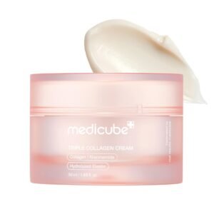 Medicube Triple Collagen Cream - Hydrating & Firming Moisturizer with Hyaluronic Acid, Premium Elastin