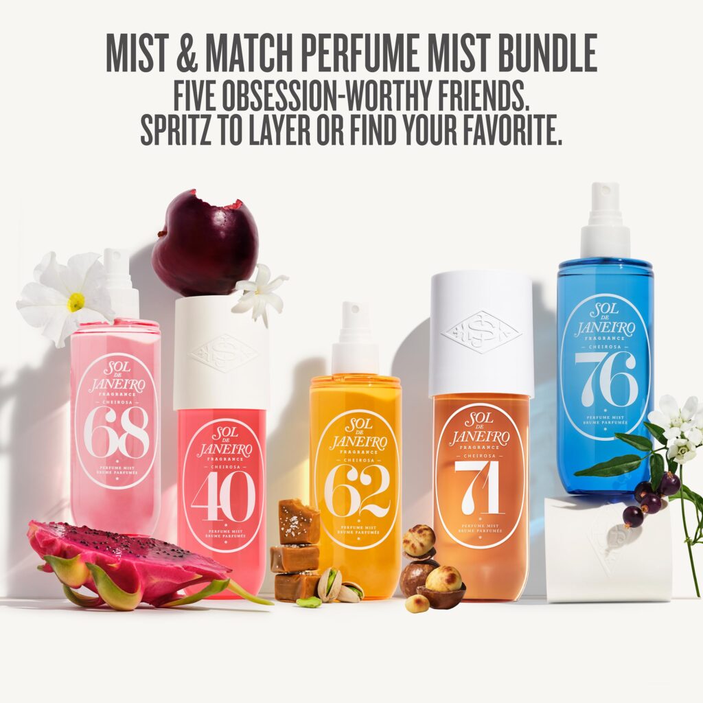 Sol de Janeiro Mist and Match Hair & Body Perfume Bundle _ Includes 5 90ml Cheirosa Fragrances