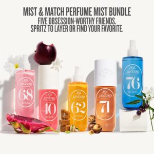 Sol de Janeiro Mist and Match Hair & Body Perfume Bundle _ Includes 5 90ml Cheirosa Fragrances