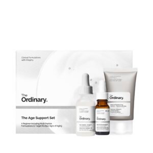 The Ordinary Age Support Set - 3-Step Anti-Aging Skin Regimen with Multi-Peptide + HA, Multi-Peptide Eye Serum, and Natura (1)