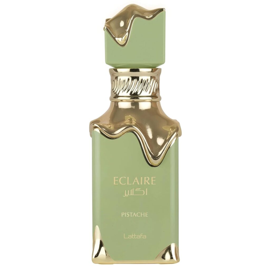 Lattafa Eclaire Pistache ?C Gourmand, Nutty, Creamy, Musky ?C Eau de Parfum Spray Long-Lasting Fragrance for Women, 3.4 Ounce / 100 ml