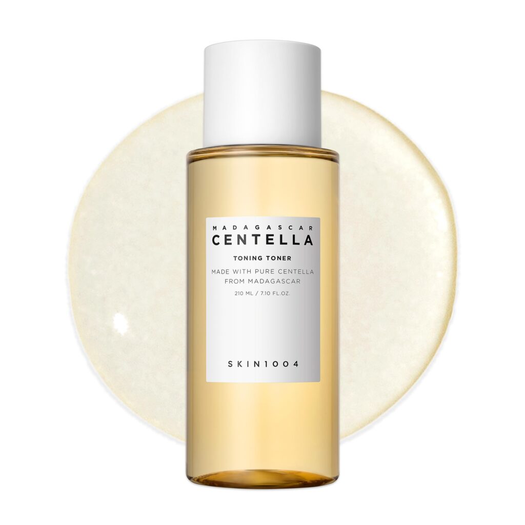 SKIN1004 Centella Toning Toner 7.10 fl.oz, 210ml, Korean Face Toner with Madagascar Centella Asiatica & Hyaluronic Acid for Hydrating, Soothing and Moisturizing, PHA Exfoliator, Korean Skin Ca