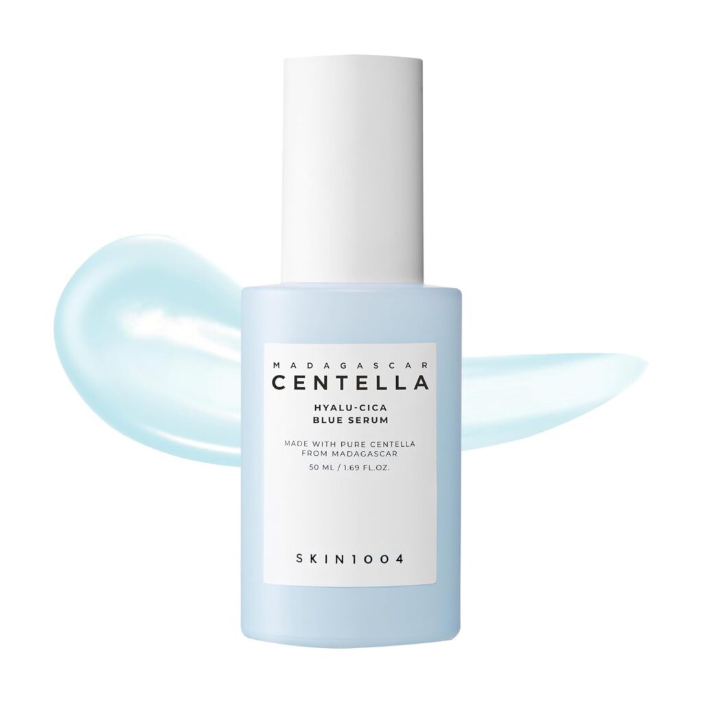 SKIN1004 Hyalu-Cica Blue Serum 1.69fl.oz, 50ml, Hydrating Face Serum with 5 Hyaluronic Acids & Madagascar Centella Asiatic