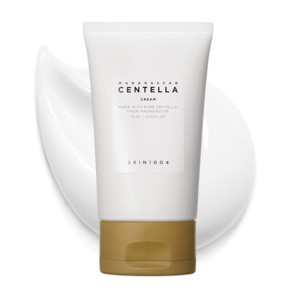 SKIN1004 Madagascar Centella Cream, Korean Face Moisturiser with Centella Asiatica, Face Cream with Panthenol & Shea Butte