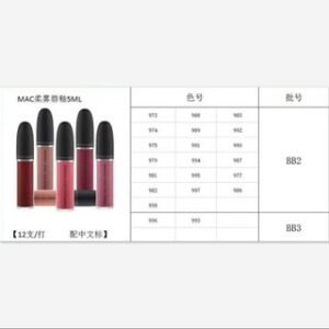 MAC Lipglass 5ML 973/974/975/981/982/998/996/988/989/991/994/995/997/993/983/992/990/987/977/986