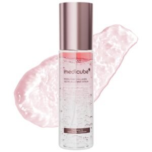 medicube Jelly Mist Serum with Pink PDRN Collagen _ Dual-Texture Glow Spray with Niacinamide, Glutathione, Ceramide, Hyalu