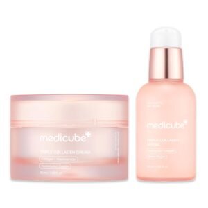 medicube Triple Collagen Nourish and Hydrate Duo_ Triple Collagen Cream and Triple Collagen Serum _ Niacinamide