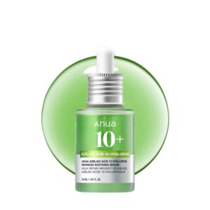 Anua Azelaic Acid 10 Hyaluron Redness Soothing Serum, Facial Serum for Blemish-Prone & Oily-Prone Skin