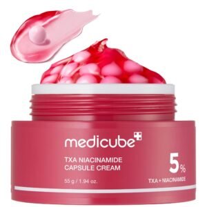medicube Capsule Cream with TXA + Niacinamide _ Dual Radiance Moisturizer Ideal for Use After Spot Care, Uneven Skin Tone