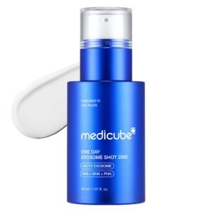 medicube Exosome Shot Zero 2,000 PPM Spicule Facial Serum _ Liquid Skin Booster Serum _ Exosome, AHA+BHA+PHA _ Pore Care