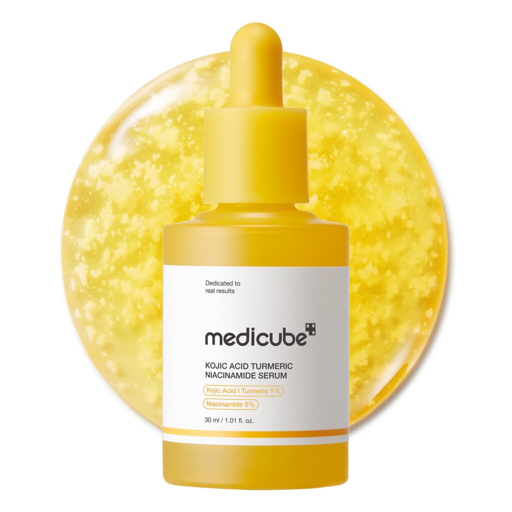 medicube Kojic Acid Turmeric Clarifying & Balancing Capsule Serum for Troubled Skin _ Soothing & Brightening Facial Serum