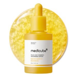 medicube Kojic Acid Turmeric Clarifying & Balancing Capsule Serum for Troubled Skin _ Soothing & Brightening Facial Serum