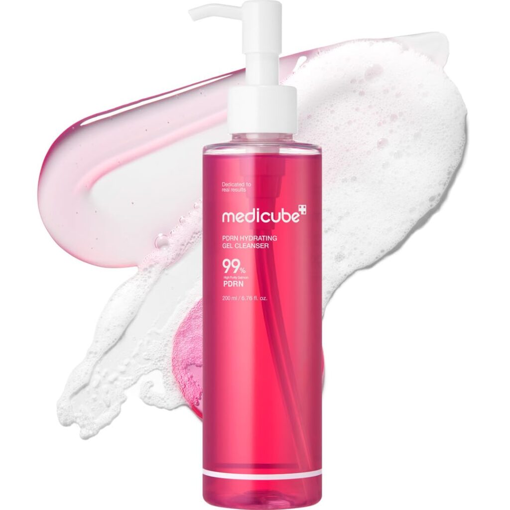 medicube PDRN Jelly to Foam Cleanser _ Low pH Hydrating Daily Face Wash for All Skin Types _ With PDRN, Collagen & LHA