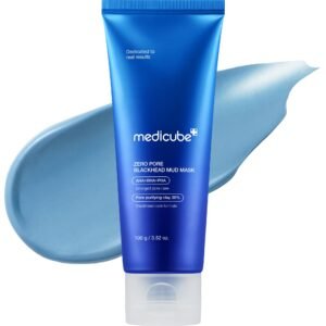 medicube Zero Pore Blackhead Mud Facial Mask - Skin Cooling & Pore Tightening - 3 Minute Quick Dry Formula with AHA, BHA,