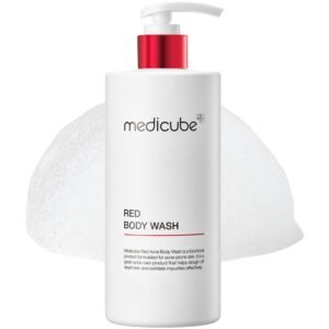 medicube Red Body Wash 14.10 Fl.oz I Low pH and Hydrating Cleanser with Salicylic Acid, Lactic Acid, Niacinamide and Hyalu