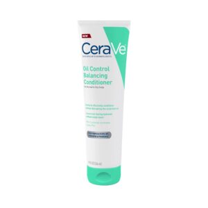 CeraVe Oil Control Balancing Conditioner, Hair Conditioner With Ceramides & Hyaluronic Acid, Removes Oil and Leaves Hair Feeling Hydrated, For All Hair & Scalp Types, Sulfate Free & Color Safe