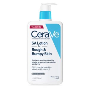 CeraVe SA Lotion for Rough & Bumpy Skin, Vitamin D, Hyaluronic Acid, Lactic Acid, Niacinamide & Salicylic Acid